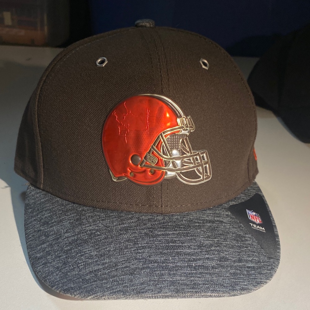Cleveland Browns NFL Draft Brown and Gray Fitted Cap Hat size 7